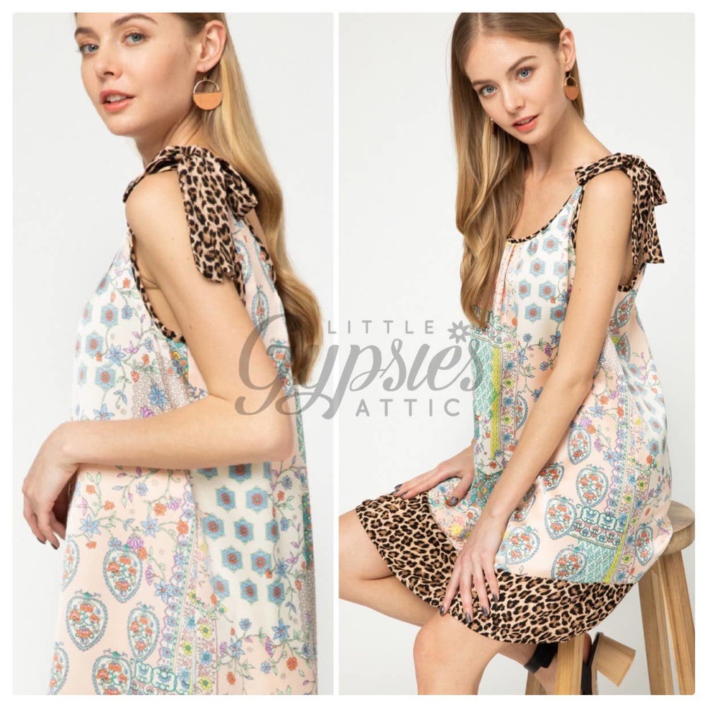 Entro Handmade Patchwork Bohemian Tunic Dress - Picture 2 of 12